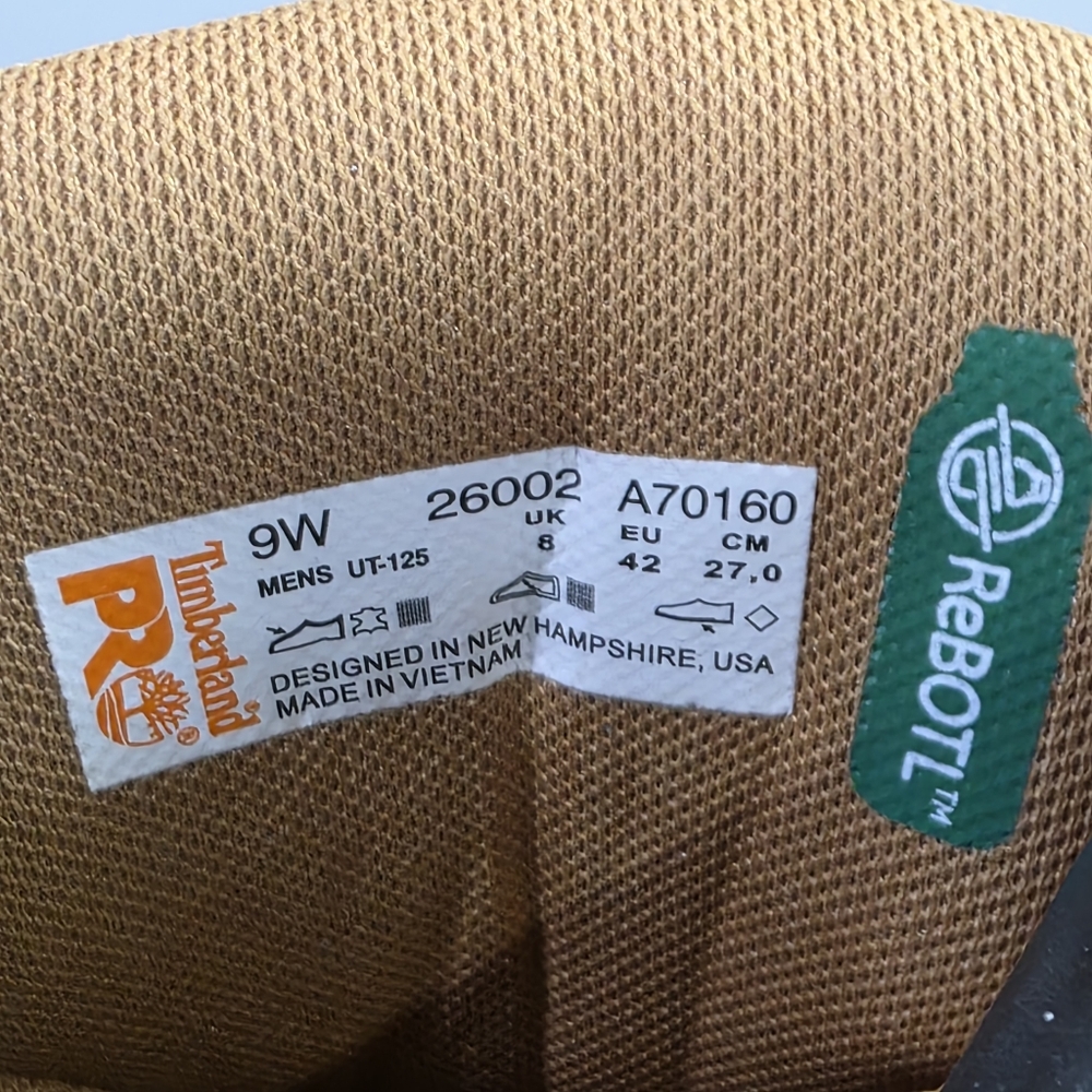 Timberland PRO Direct Attach Nubuck Steel Toe Waterproof Work Boots ASTM EH. 9W - Picture 11 of 14